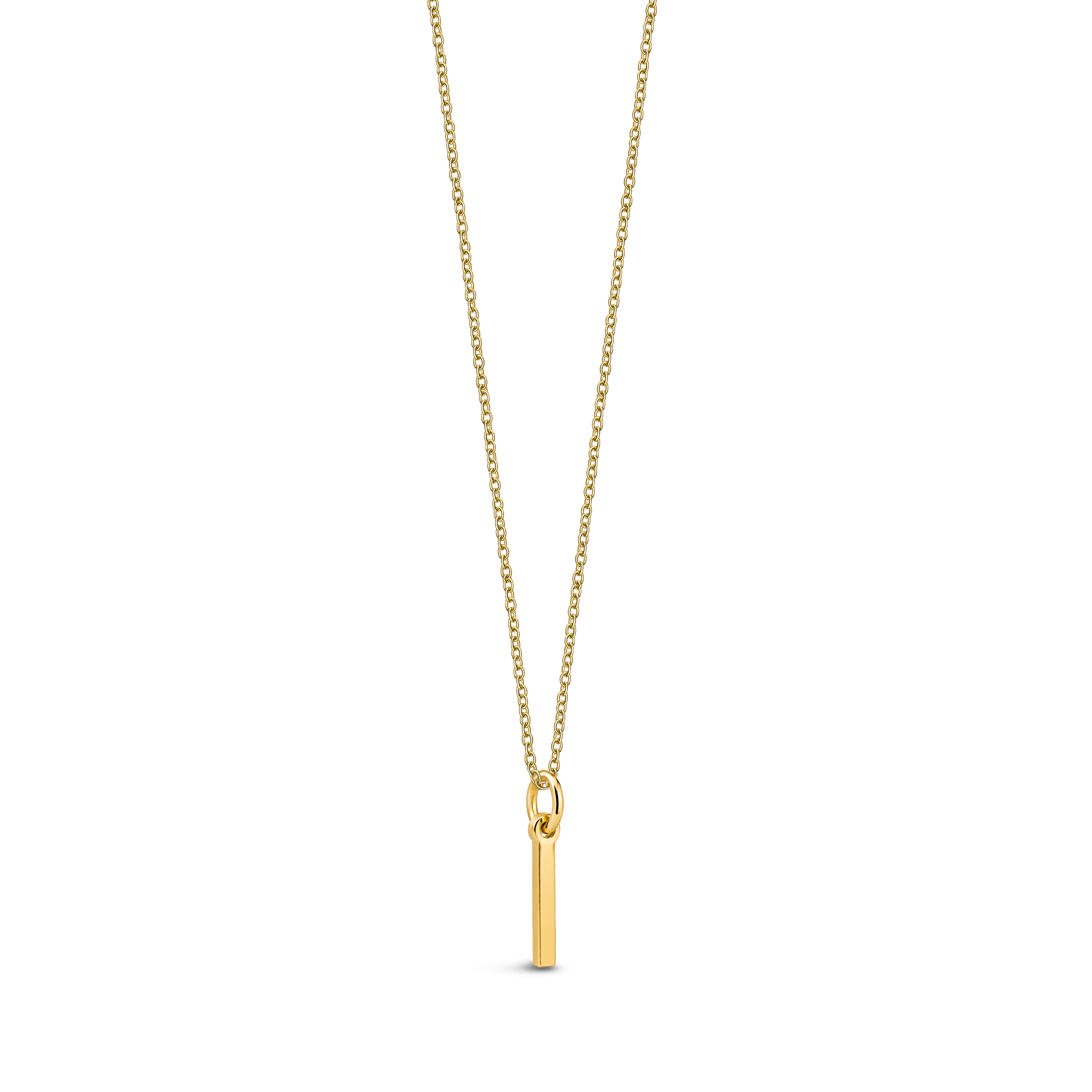 9ct Yellow Gold Initial 'I' Necklace