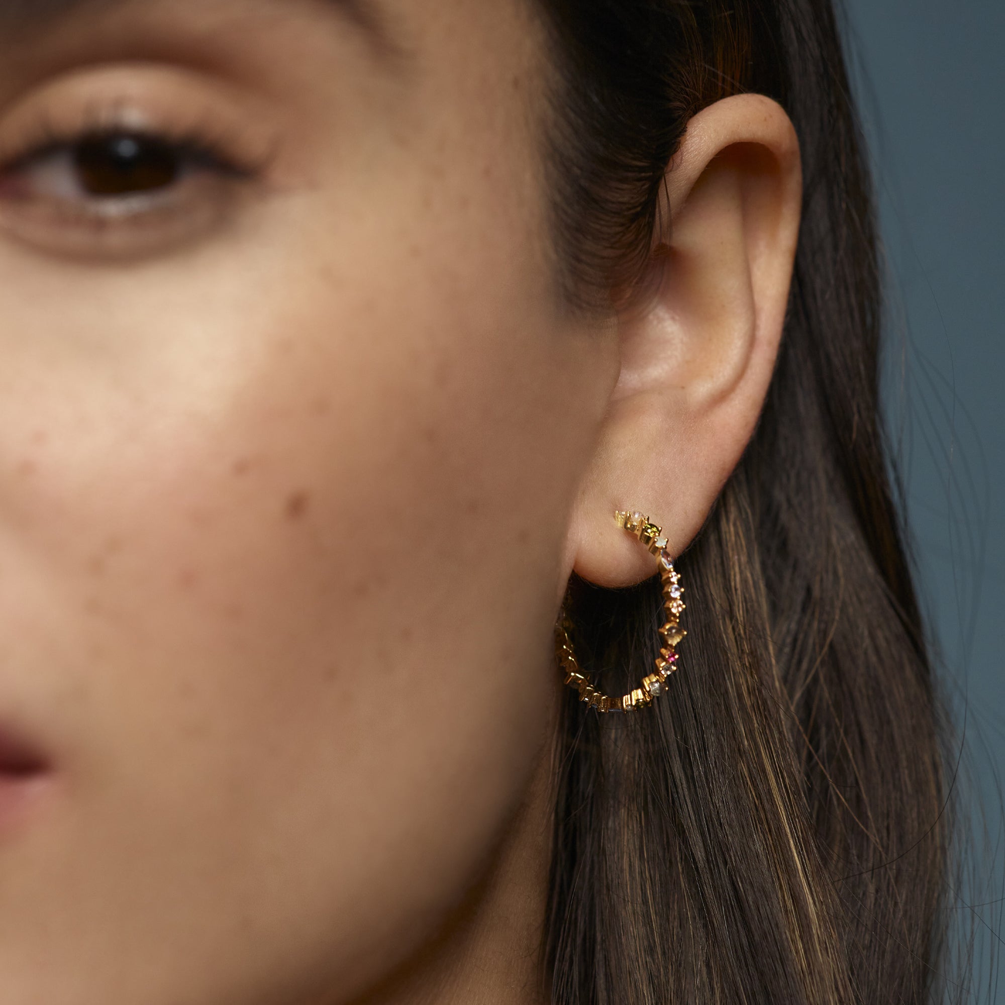 Halo Gold Earrings