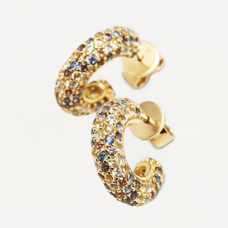 18ct Yellow Gold Vermeil Tiger Earrings