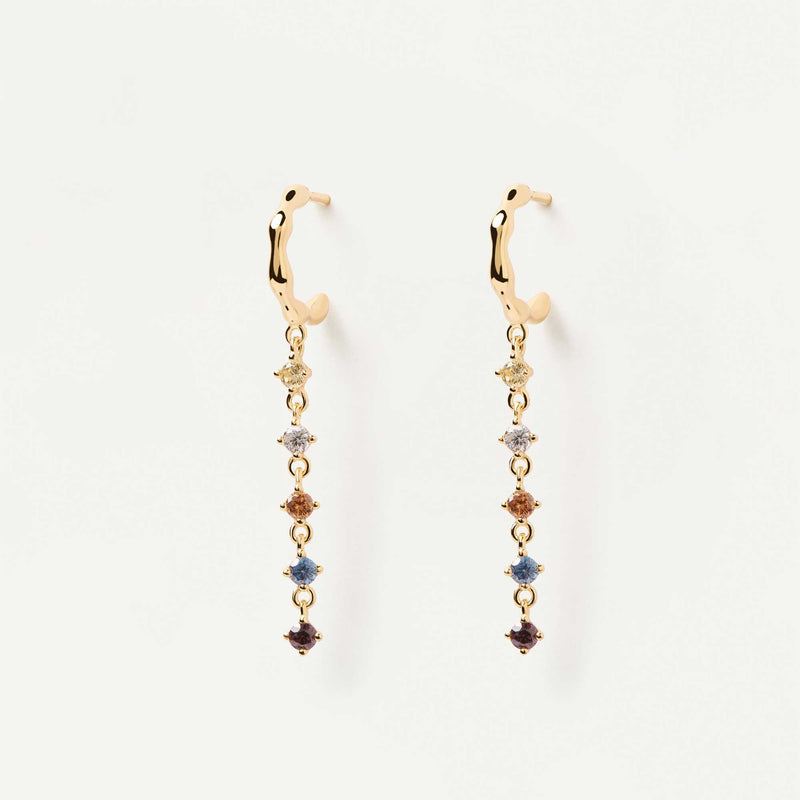18ct Yellow Gold Vermeil Sage Earrings