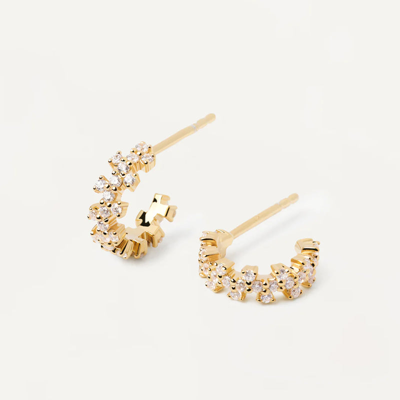 18ct Yellow Gold Vermeil Little Crown Earrings