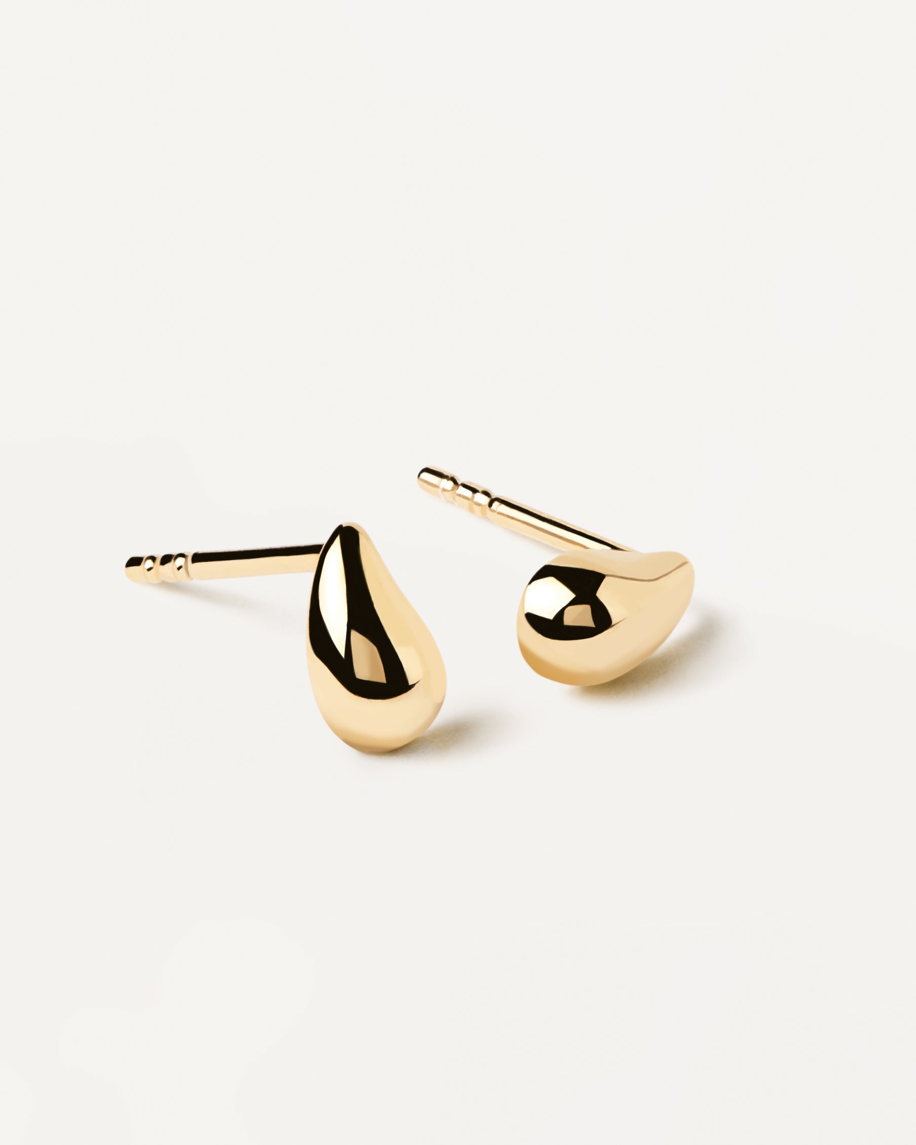 18ct Yellow Gold Vermeil Drop Stud Earrings