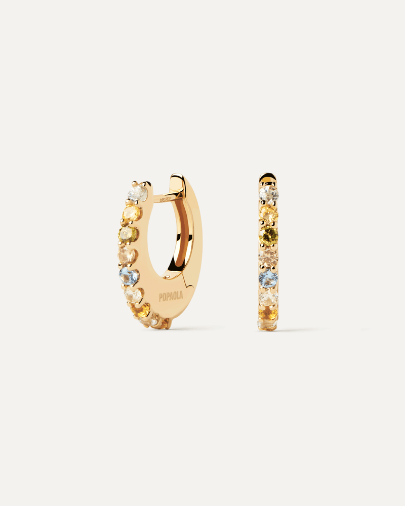 18ct Yellow Gold Vermeil Vivi Hoop