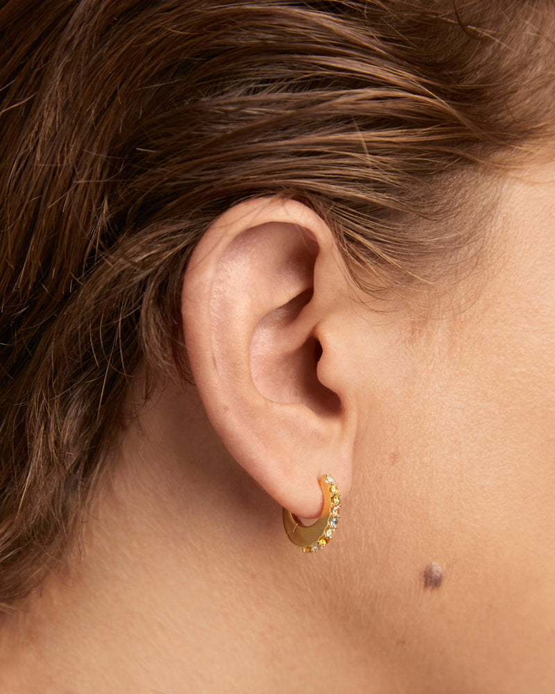 18ct Yellow Gold Vermeil Vivi Hoop