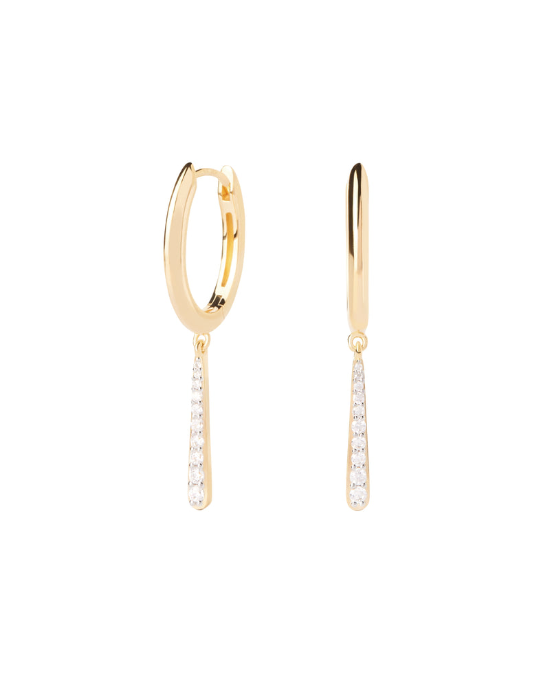 18ct Yellow Gold Vermeil Olga mini hoops
