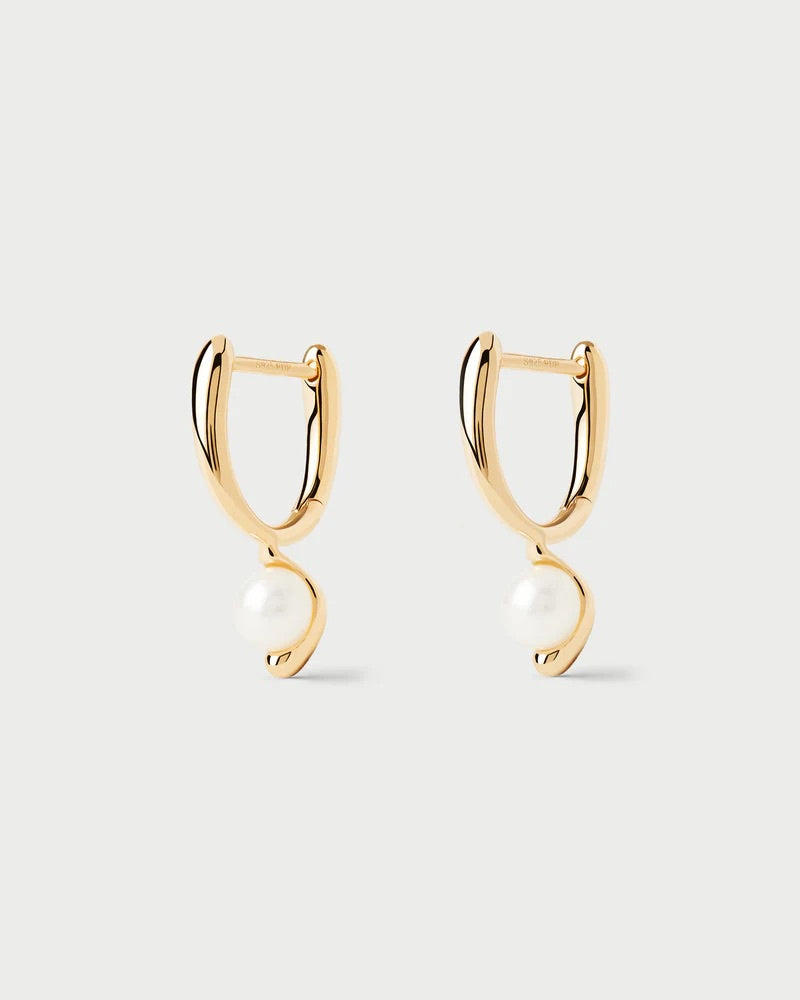 18ct Yellow Gold Plated La Perla Mini Hoop Earrings