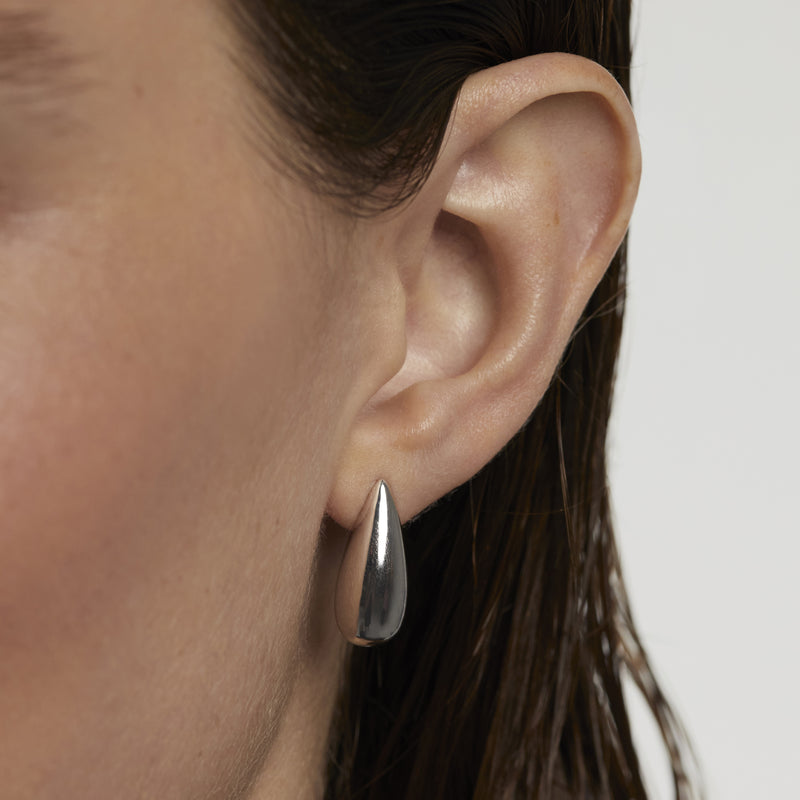 Sterling Silver Large Sugar Earrings