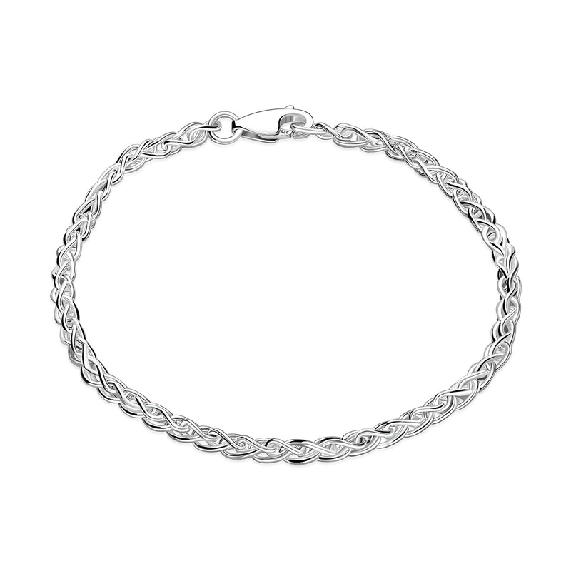 Sterling Silver Spiga Bracelet 3.3mm