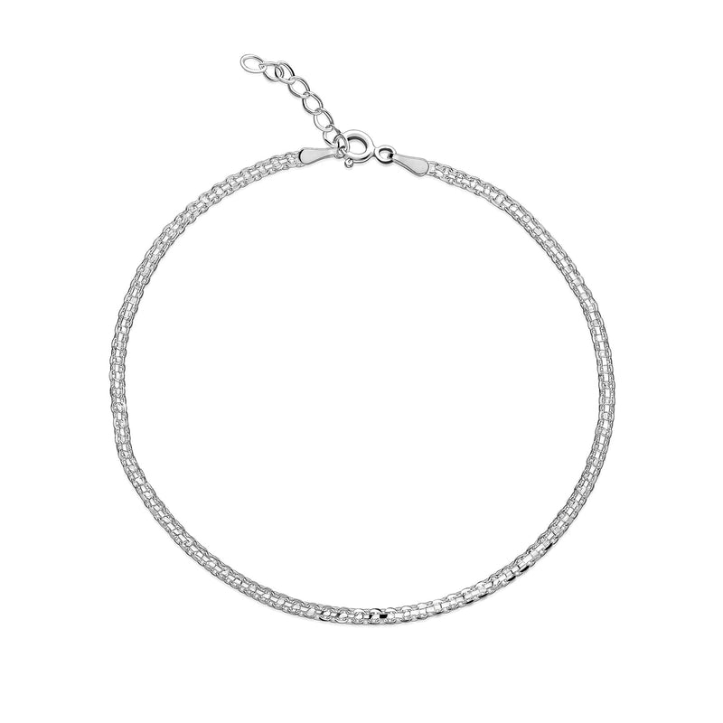 Sterling Silver Bismark Anklet