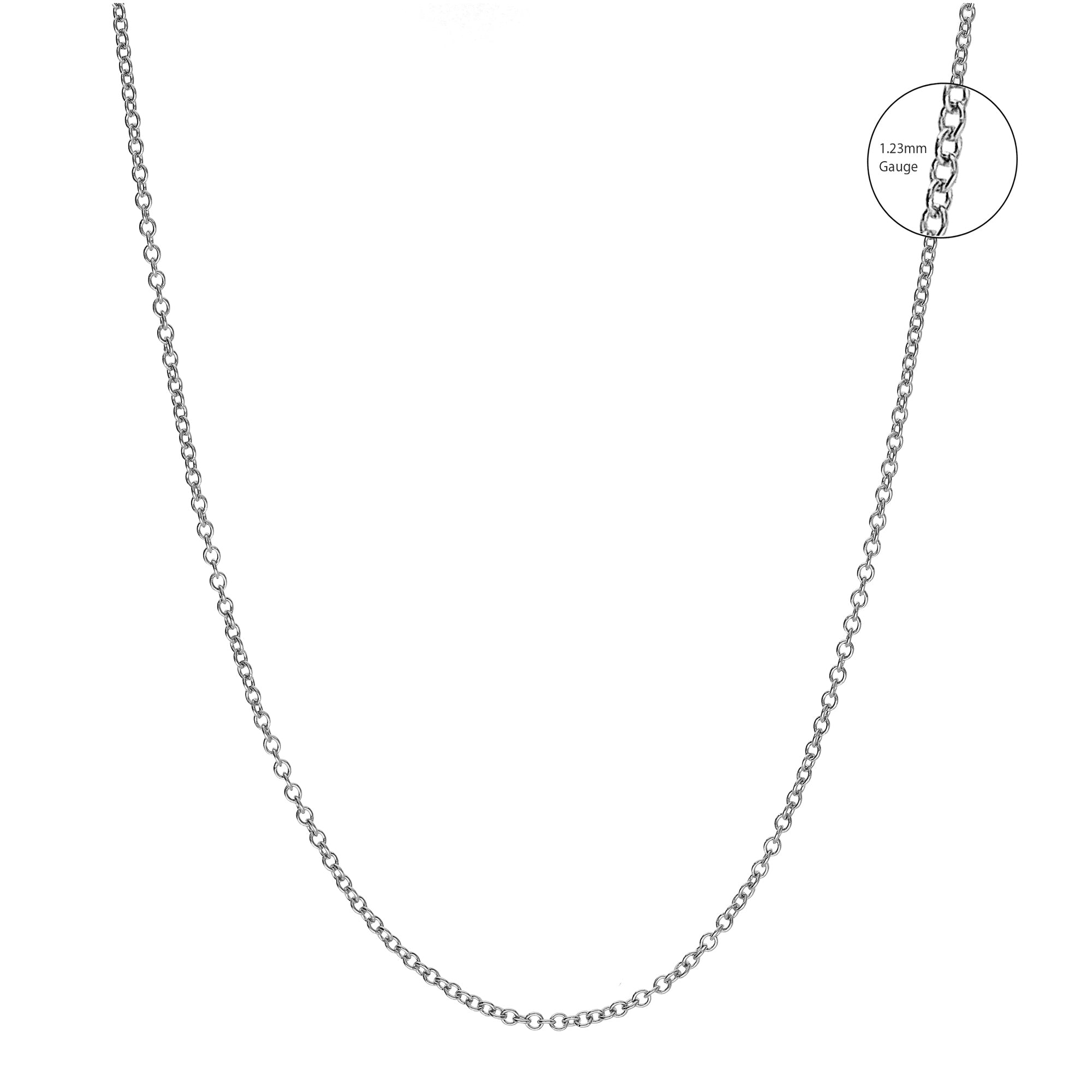 Sterling Silver Fine Trace Chain 1.23mm