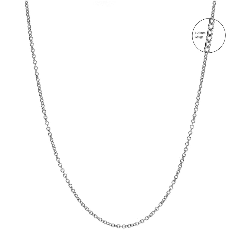 Sterling Silver Fine Trace Chain 1.23mm