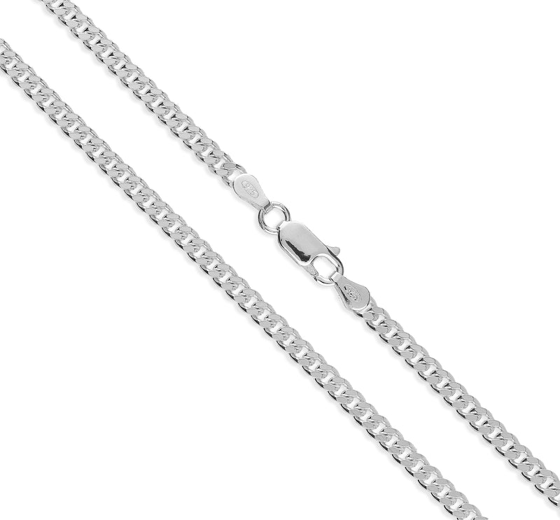 Sterling Silver Heavy Curb Chain 3.5mm