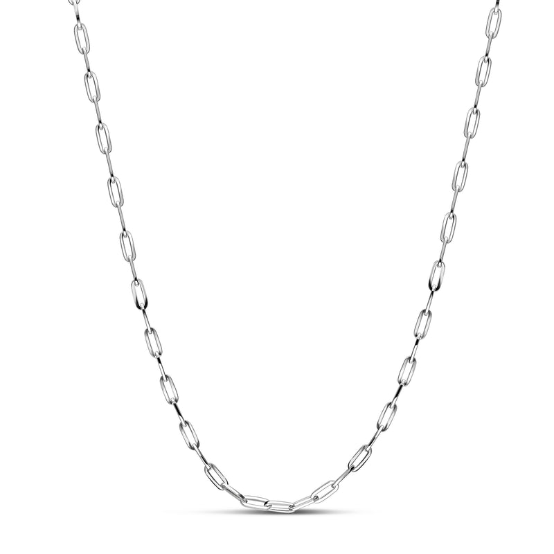 Sterling Silver Mini Paper Clip Chain 2.43mm 18"