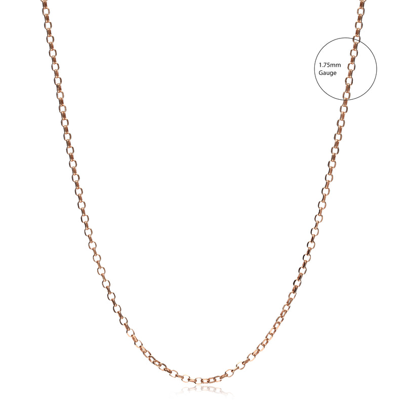 Rose Gold Vermeil Belcher Chain 1.79mm 20"