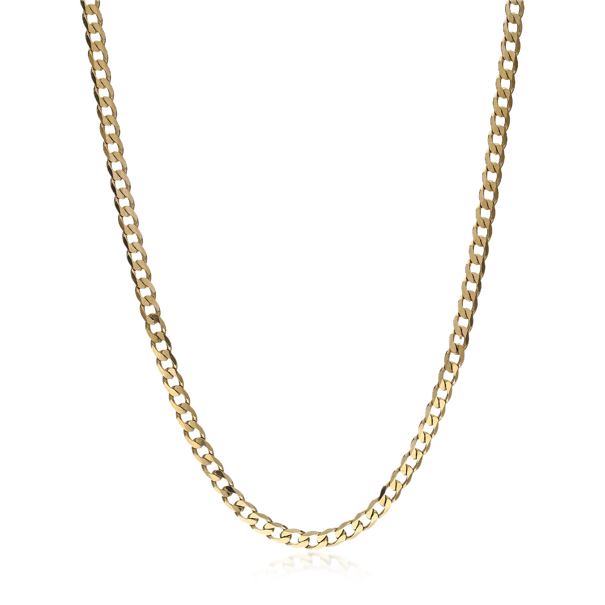 9ct Yellow Gold Heavy Curb Chain 3.06mm 20"