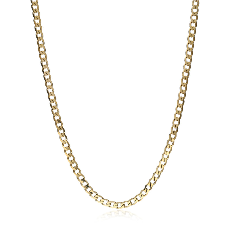 9ct Yellow Gold Heavy Curb Chain 3.06mm 20"