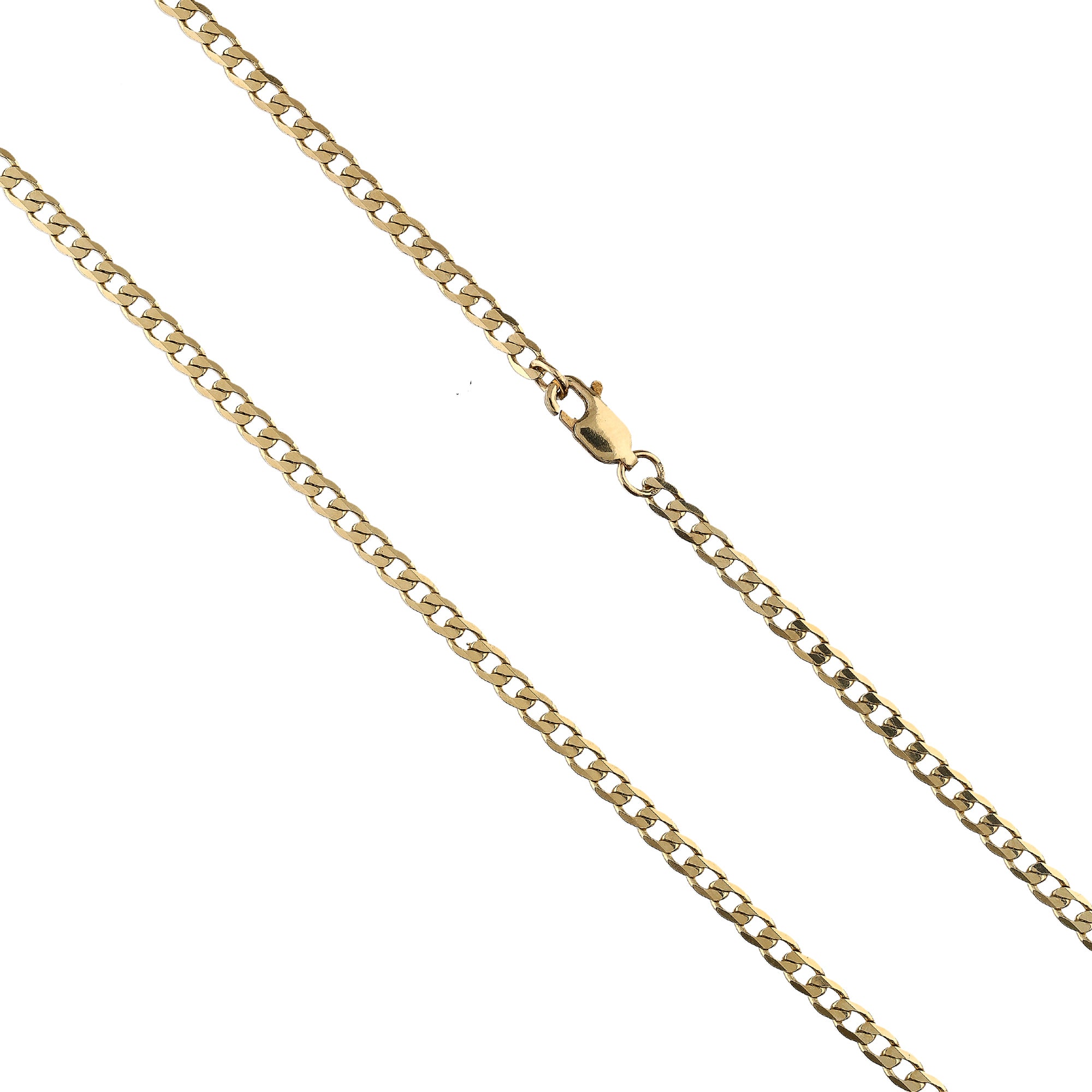 9ct Yellow Gold Heavy Curb Chain 3.06mm 20"