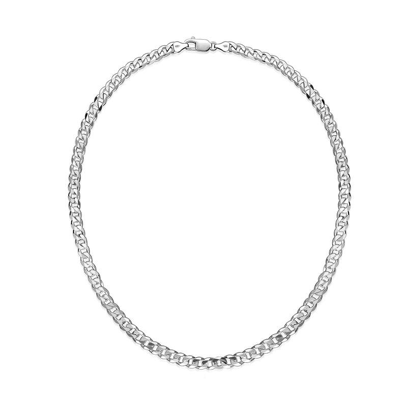 Sterling Silver Curb Chain 6.54mm 20"