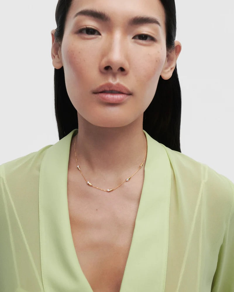 18ct Yellow Gold Plated  Becca Necklace