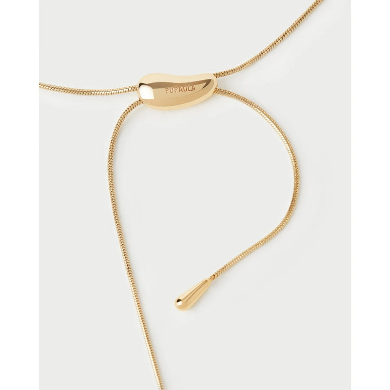 18ct Yellow Gold Plated Rodeo Slider Necklace