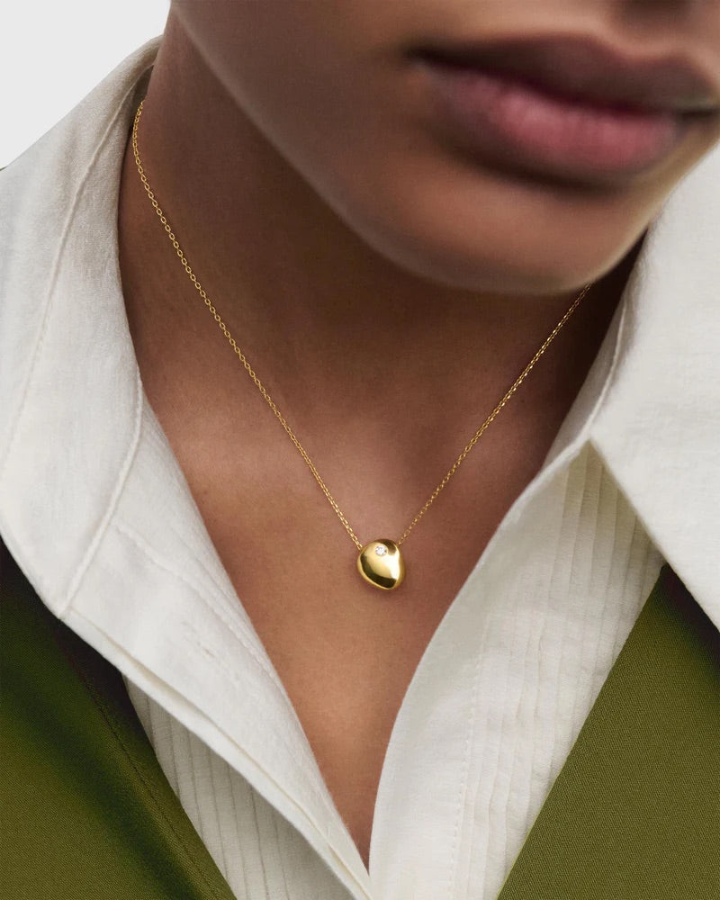 18ct Yellow Gold Plated Wave necklace