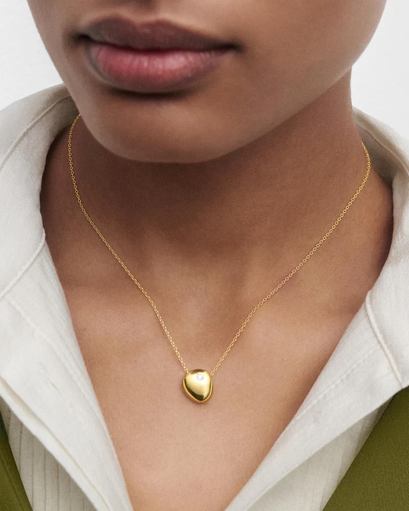 18ct Yellow Gold Plated Wave necklace