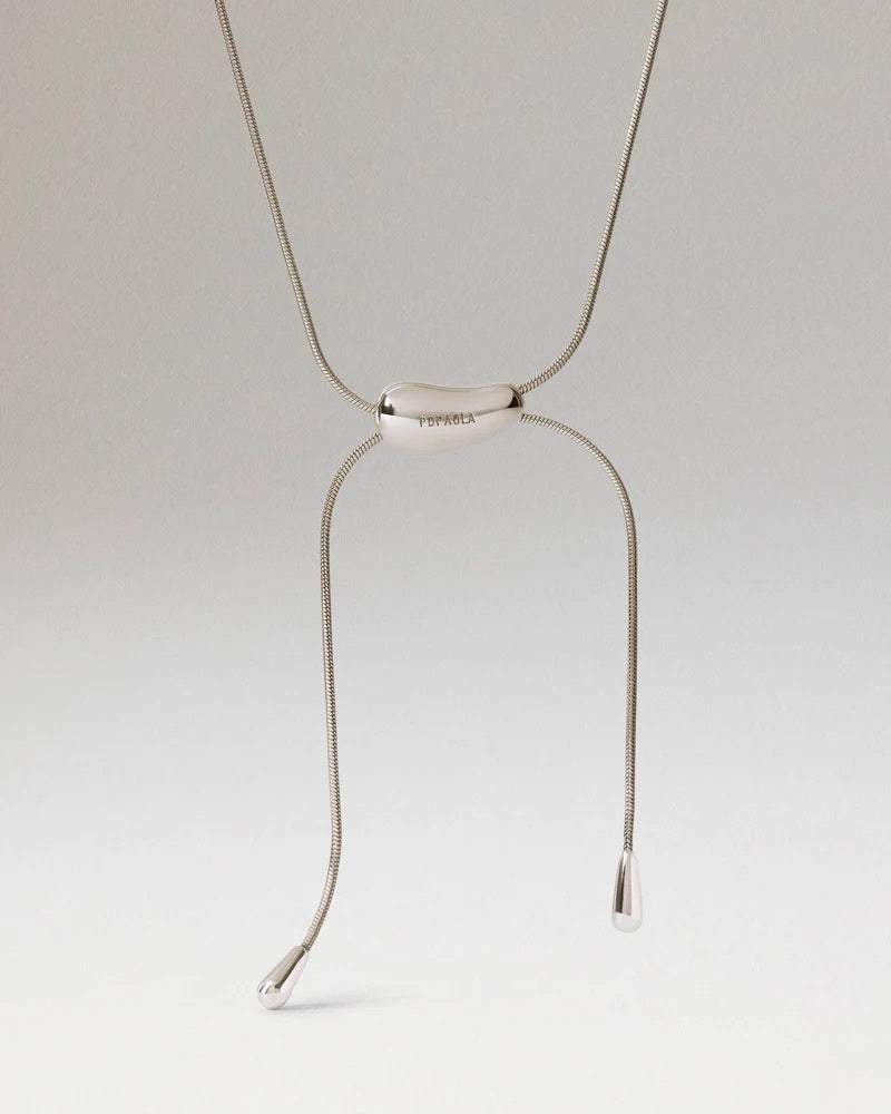 Silver Plated Rodeo Slider Necklace