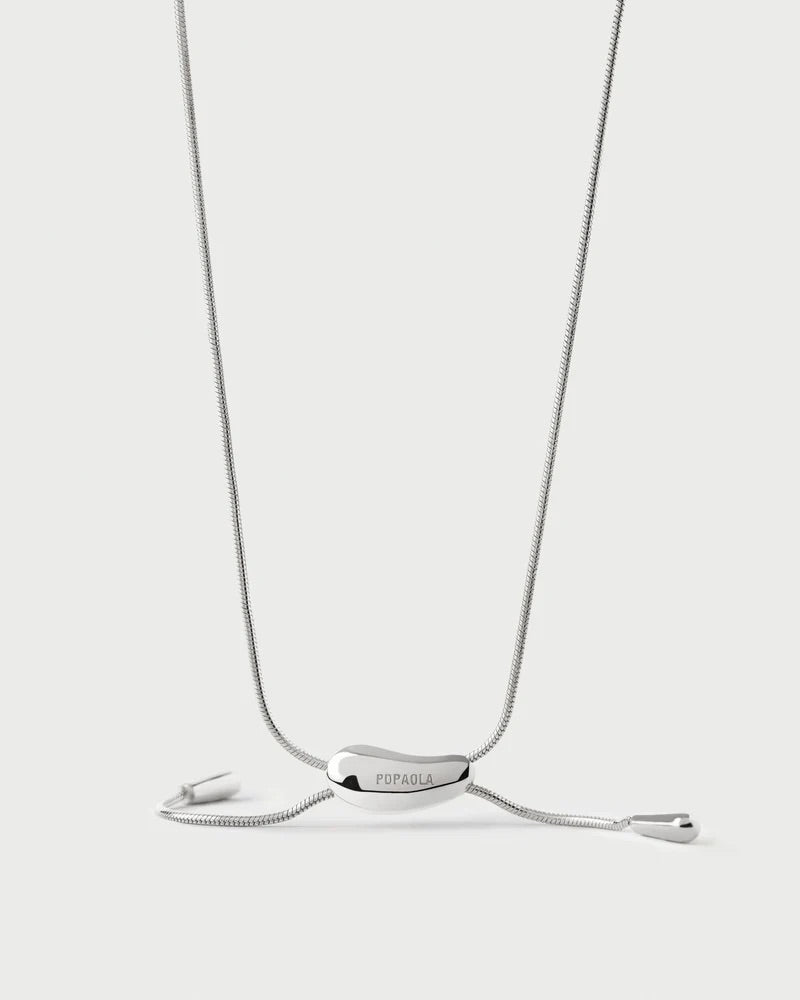 Silver Plated Rodeo Slider Necklace