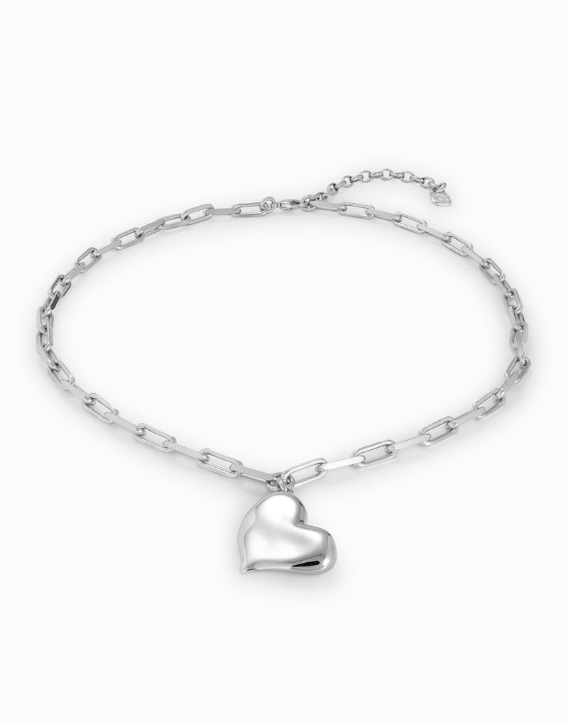 Silver Heartbeat Necklace