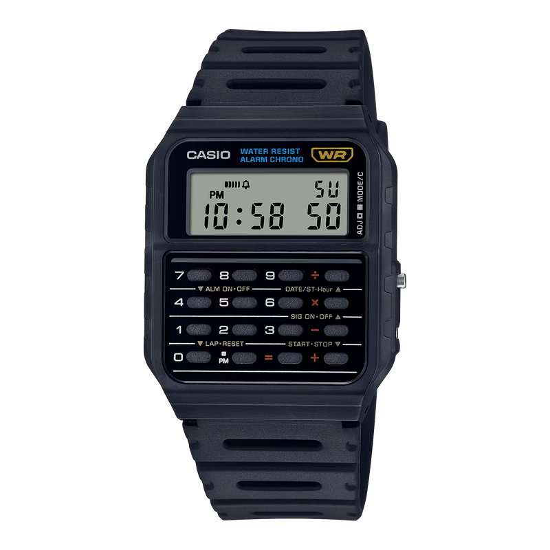 Casio Classic CA‑53W‑1ER Black Digital Calculator Watch