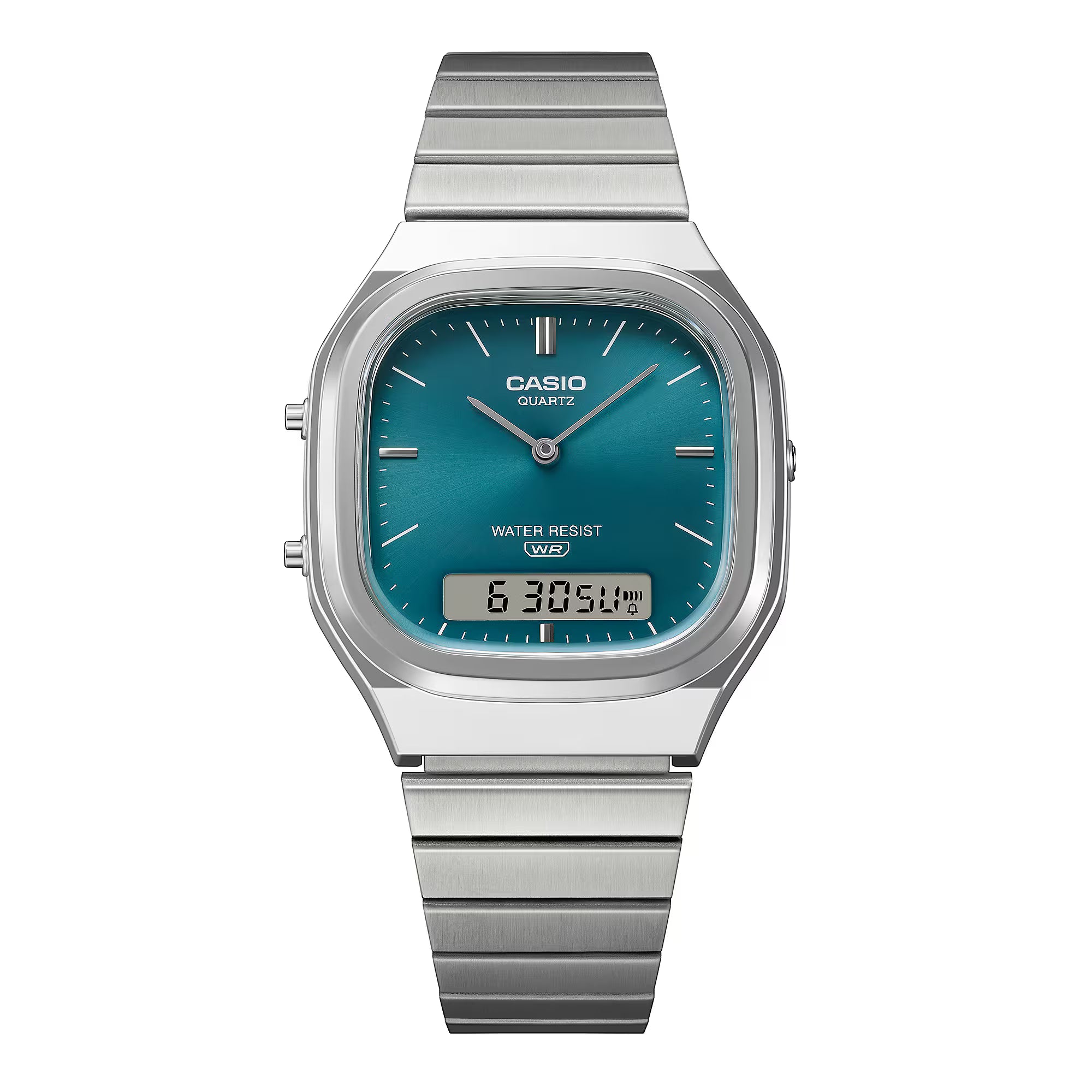 Casio AQ-240E-3AEF Teal Green Dial Digital & Analogue Watch
