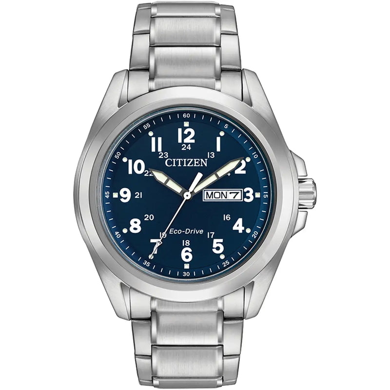 Citizen Eco-Drive Men’s Blue Dial Sport Stainless Steel Watch AW0050-58L