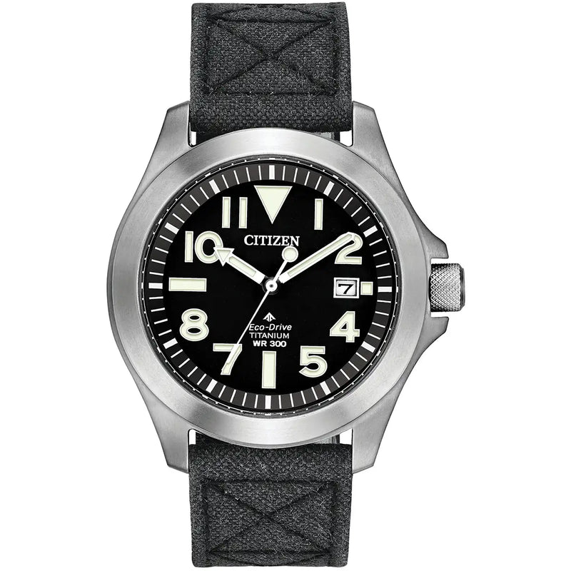 Citizen Promaster Tough Eco-Drive Men’s 42mm Super Titanium™ Black Dial Watch BN0118-04E
