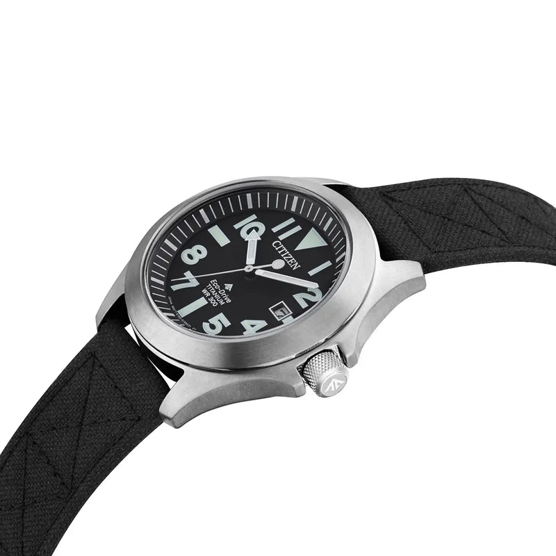Citizen Promaster Tough Eco-Drive Men’s 42mm Super Titanium™ Black Dial Watch BN0118-04E
