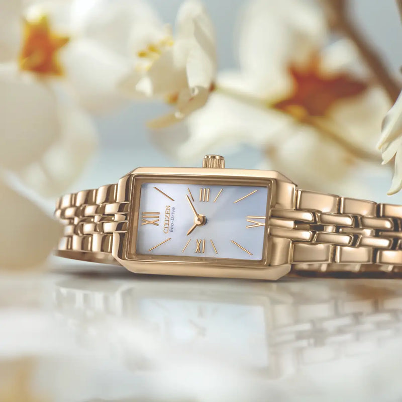 Citizen Silhouette Eco-Drive Ladies’ Gold Tone Watch EG2693-51P