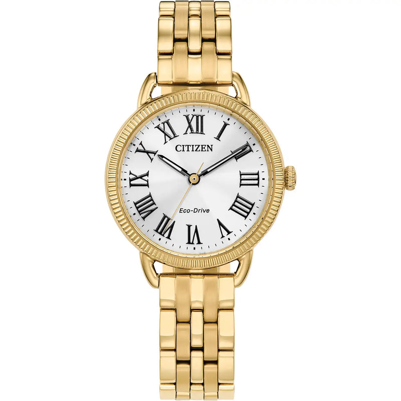 Citizen Classic Eco-Drive Ladies’ Gold Tone Watch EM1052-51A