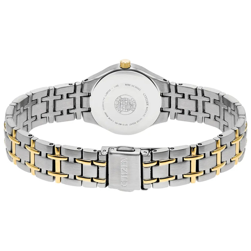 Citizen Silhouette Eco-Drive Ladies’ Two Tone White Dial Watch EW1264-50A