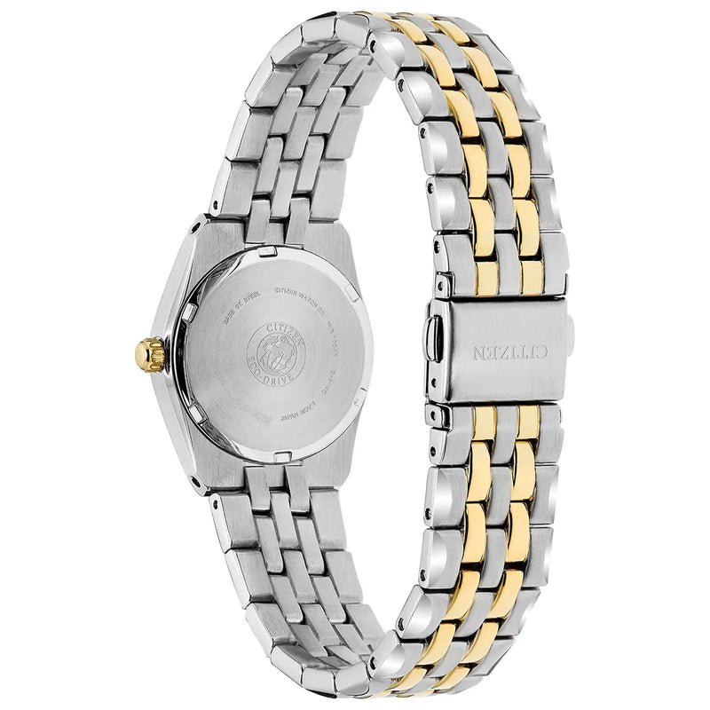 Citizen Corso Eco-Drive Ladies’ Two Tone Blue Dial Watch EW2294-53L