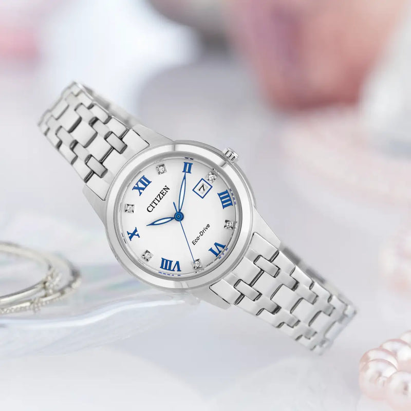 Citizen Silhouette Eco-Drive Ladies’ White Dial Watch FE1240-81A