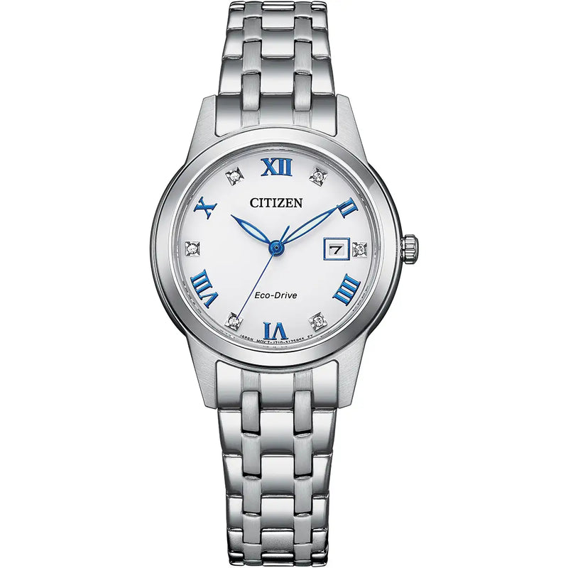 Citizen Silhouette Eco-Drive Ladies’ White Dial Watch FE1240-81A