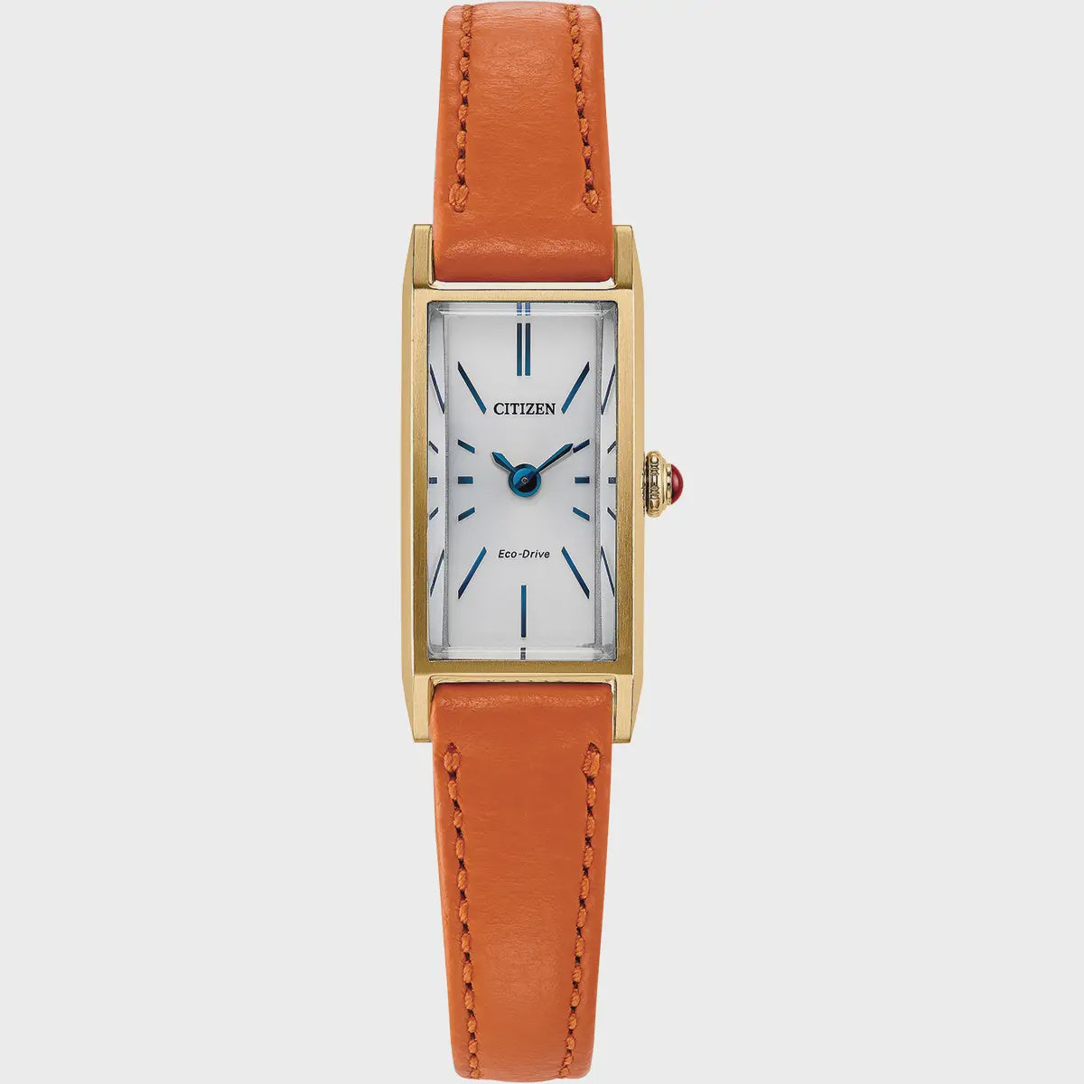 Citizen Fio Eco-Drive Ladies’ Orange Leather Watch EG7122-04A