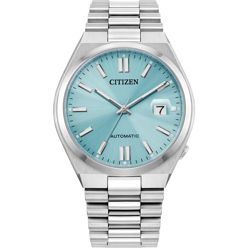 Citizen Tsuyosa Automatic Men’s 40mm Ice Blue Dial Stainless Steel Watch NJ0151-53M