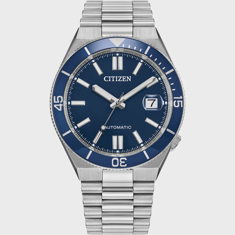 Citizen Tsuyosa Shore Automatic Men’s 40mm Blue Dial Stainless Steel Watch NJ0230-59L