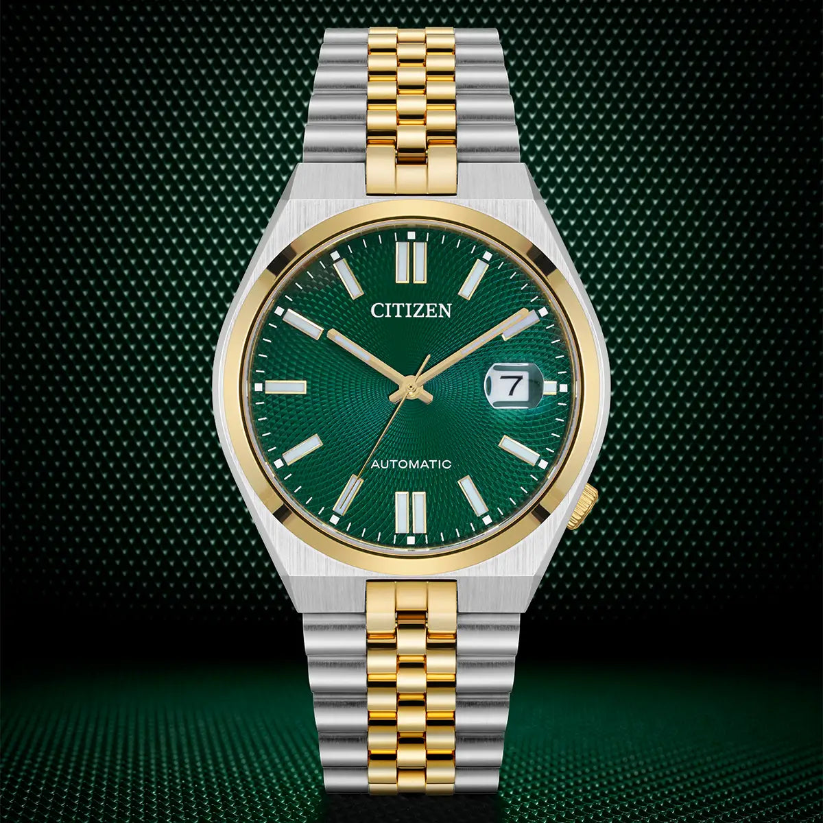 Citizen Tsuyosa 60 Automatic Men’s 40mm Green Dial Bi-Metal Watch NK0024-54X