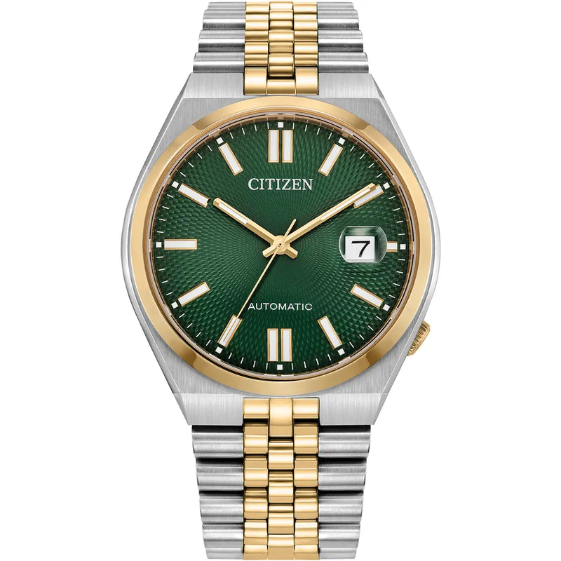 Citizen Tsuyosa 60 Automatic Men’s 40mm Green Dial Bi-Metal Watch NK0024-54X