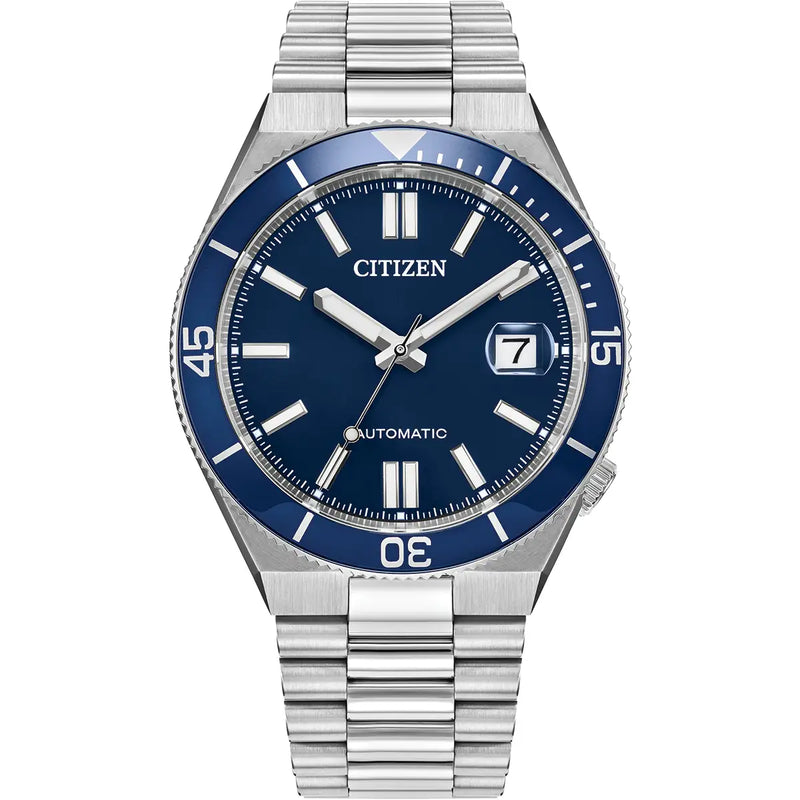 Citizen Tsuyosa Shore Automatic Men’s 40mm Blue Dial Stainless Steel Watch NJ0230-59L