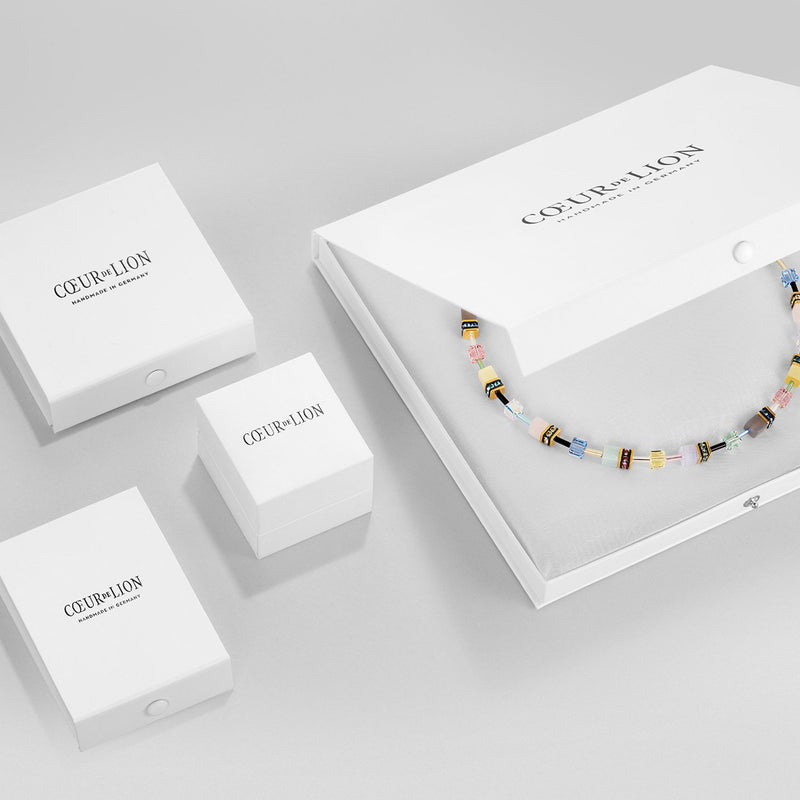 GeoCUBE Iconic Classic Multicolour Gold Earrings