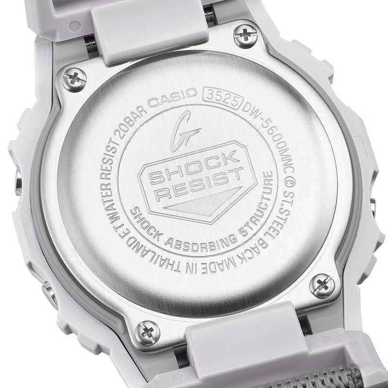G-Shock DW-5600MNC-7A8ER Grey Resin & Fabric Strap Watch