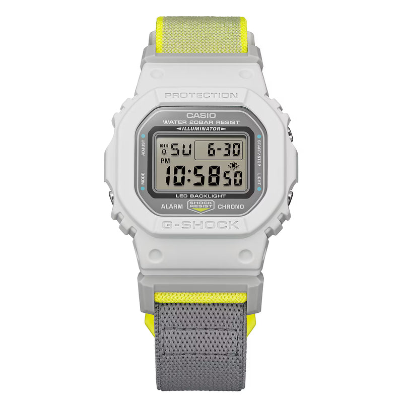 G-Shock DW-5600MNC-7A8ER Grey Resin & Fabric Strap Watch