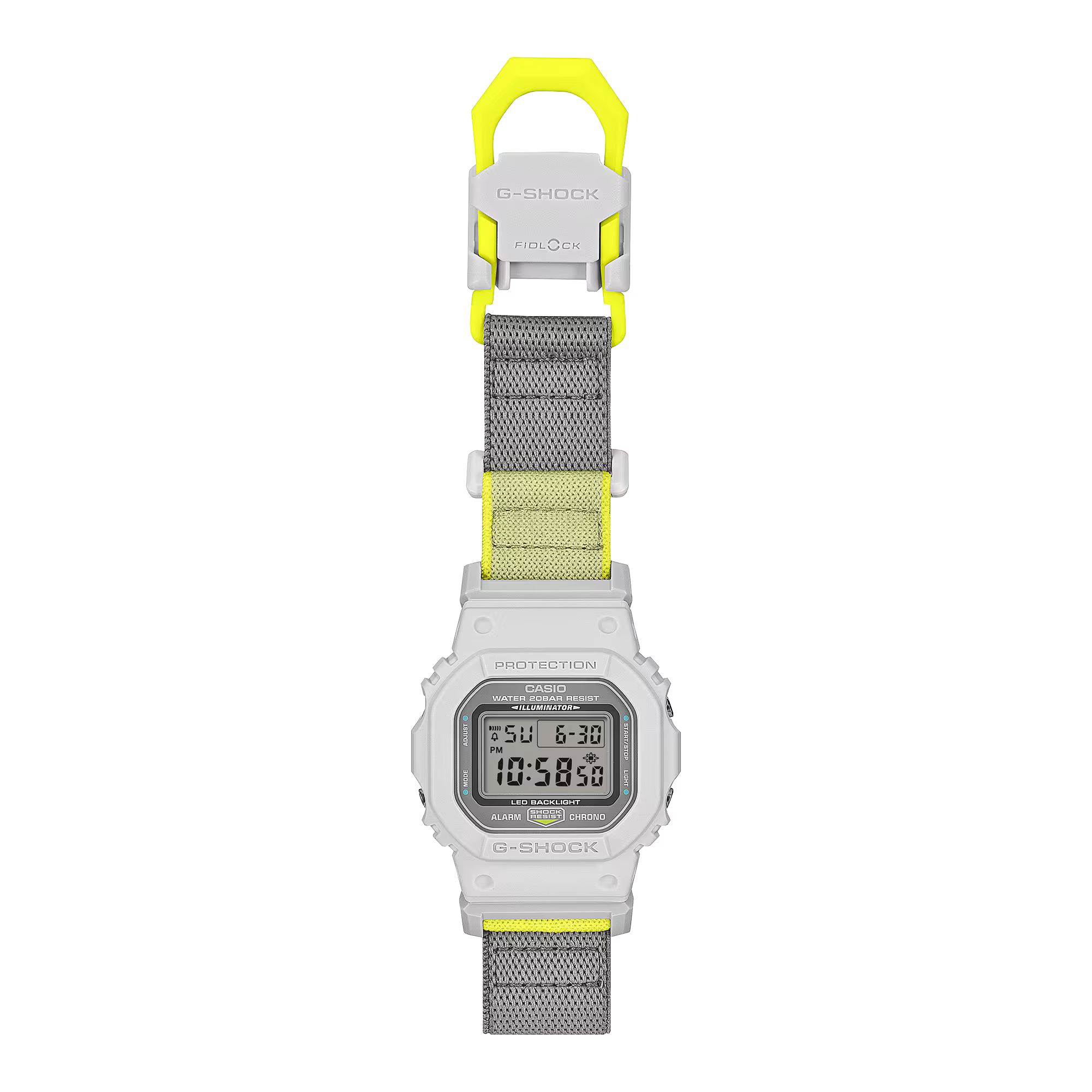 G-Shock DW-5600MNC-7A8ER Grey Resin & Fabric Strap Watch